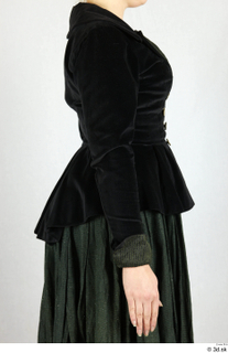  Photos Woman in Historical Dress 60 19th century Historical clothing black jacket upper body 0009.jpg